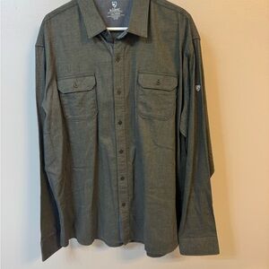 Kuhl Men's Casual Button Down Shirt - Dark Green